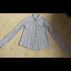 Hollister Striped Button-Up, size M